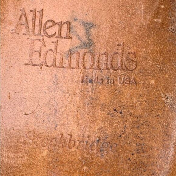 Allen Edmonds Handcrafted Brown Leather Shoes Business Casual Made in USA size 9 - Picture 10 of 15